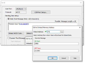 Embedded Discrete Message feature