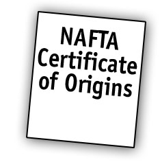 Generate NAFTA certificate of origin
