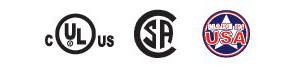 UL, CSA Approvals