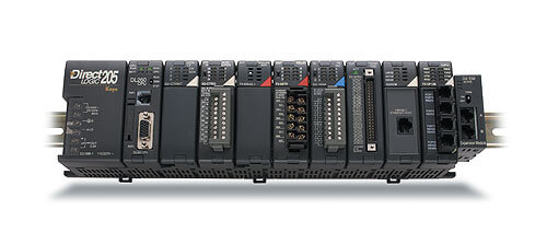 KOYO DIRECT LOGIC 205 D2-0913-1 PLC 9 SLOTS W/7 MODULES 