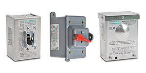 Bryant Enclosed Toggle Switch Motor Controllers / Motor Disconnects