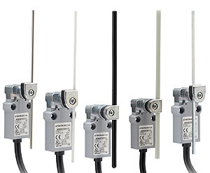 Compact metal limit switches with adjustable rod actuator - whisker limit switch
