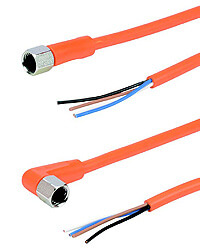 M8 IP69K-rated Quick Disconnect Sensor Cables