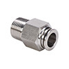 NITRA™ Pneumatic Male Straight Union Stainless Steel Fittings