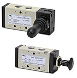 Pneumatic Directional Control - Toggle Style Hand Lever and Push-Pull Valves