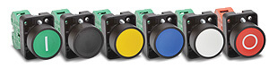 22mm Plastic Push Switches - Flush