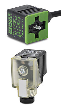 Pneumatic Solenoid Valve 18mm Cables and Connectors