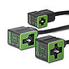Solenoid Valve Cables and Connectors (Square DIN Style)