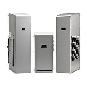 Enclosure A/C units, control panel air conditioning