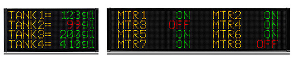 ViewMarq Four Line Message Displays