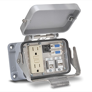 ZIPport Panel Interface Connectors (PICs) - GFCI Duplex Power PIC Outlet