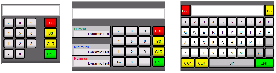 keypad objects