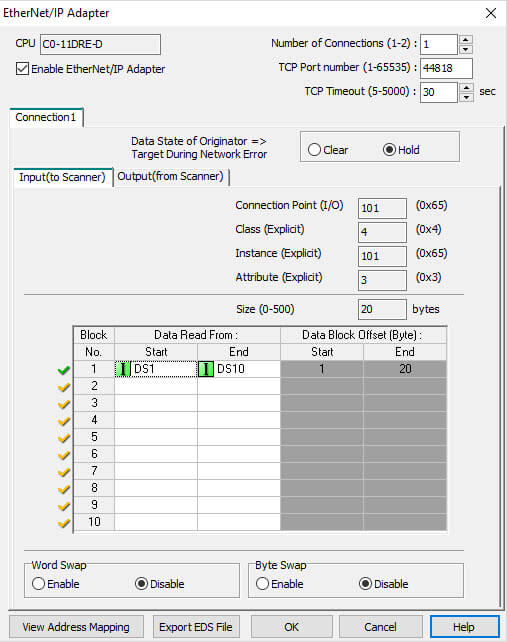 EtherNet/IP Adapter