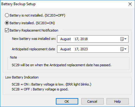 Battery Backup Setup