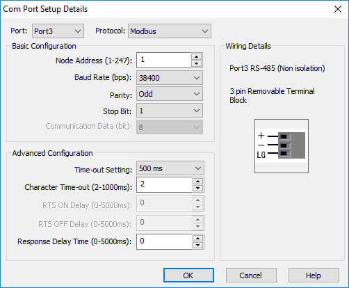 COM Port 3 Setup