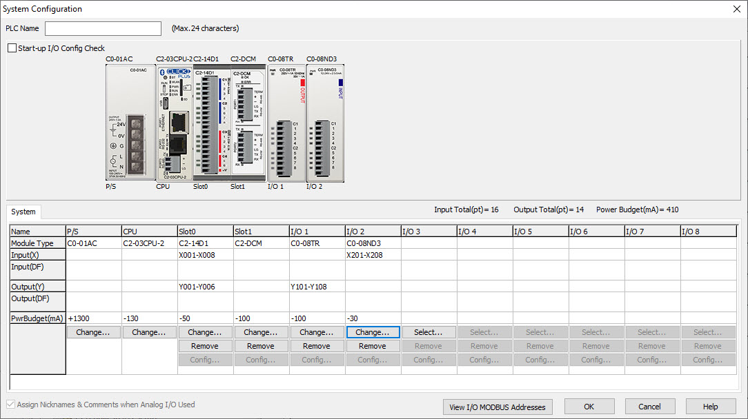 System Configuration