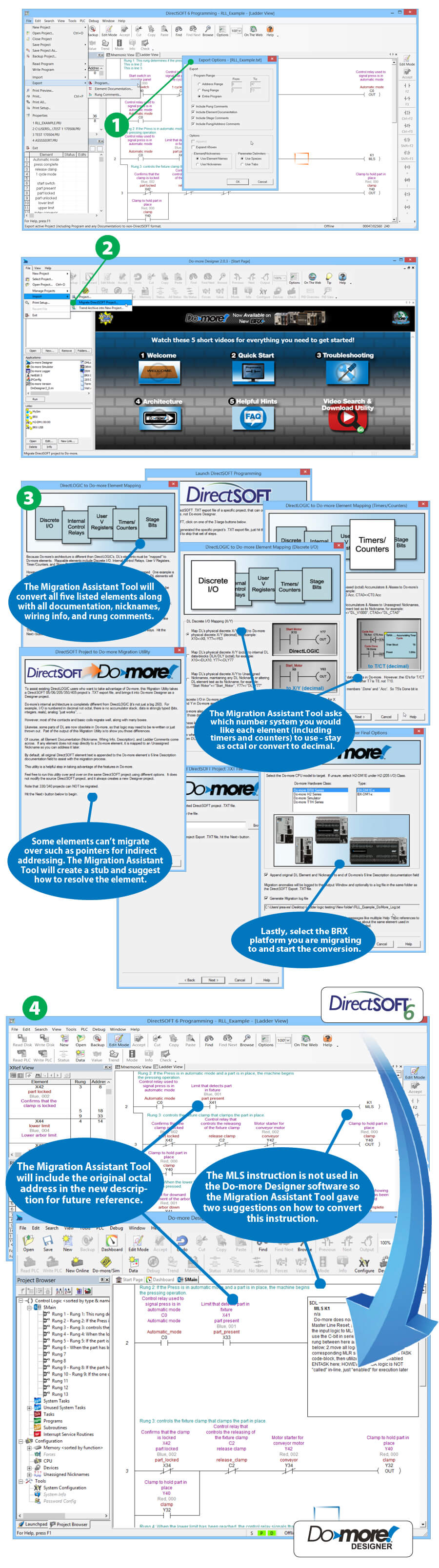 DirectLOGIC Migration Steps