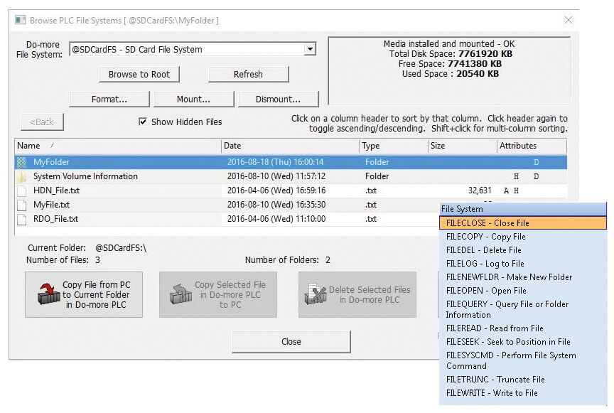 File Browser