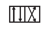 Schematic Symbol for 4 port, 2 position valve