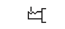 Circuit symbol for a detented valve actuator