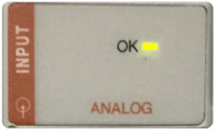 Competitor's analong module with indistinct flashing lights