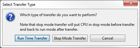 Program Transfer Dialog Box