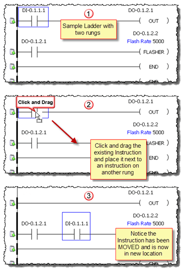 drag & drop ladder instructions