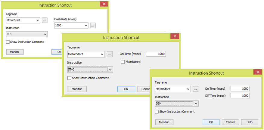 Updated instruction shortcut