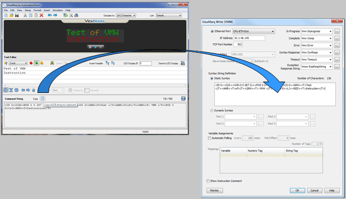 ViewMark Instruction Example