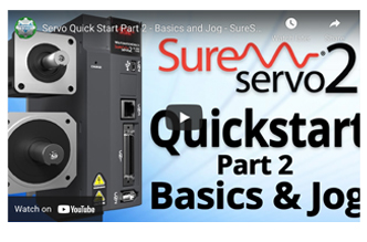 SureServo2 Quickstart Video - Basics & Jog